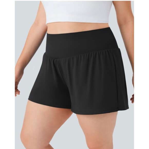 Halara Super High Waisted 2-in-1 Yoga Shorts Sz 2XL with Pockets - Picture 1 of 9